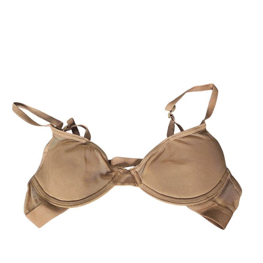 Pepper Mesh classic All You Bra Lightly Lined Size 34AA Tuscan Beige tan nude - Picture 2 of 5